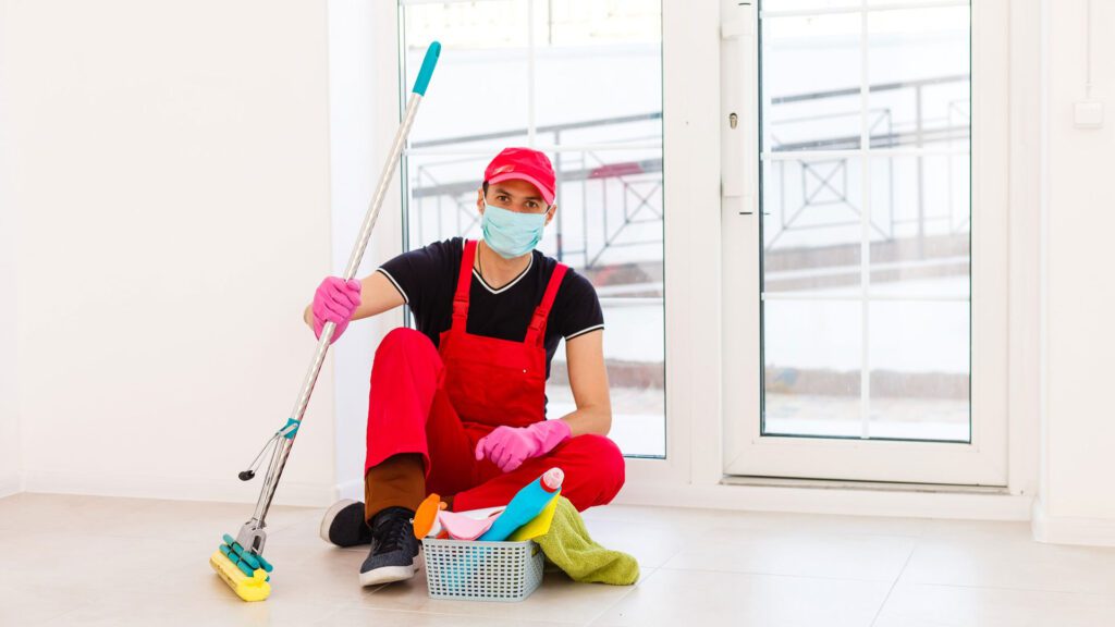 cleaning the house to get rid of mouse