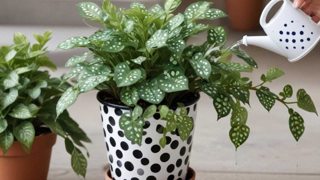 over watering polka dot plant